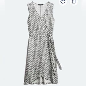 41 HAWTHORN Liana Faux Wrap Knit Dress - Grey - Small